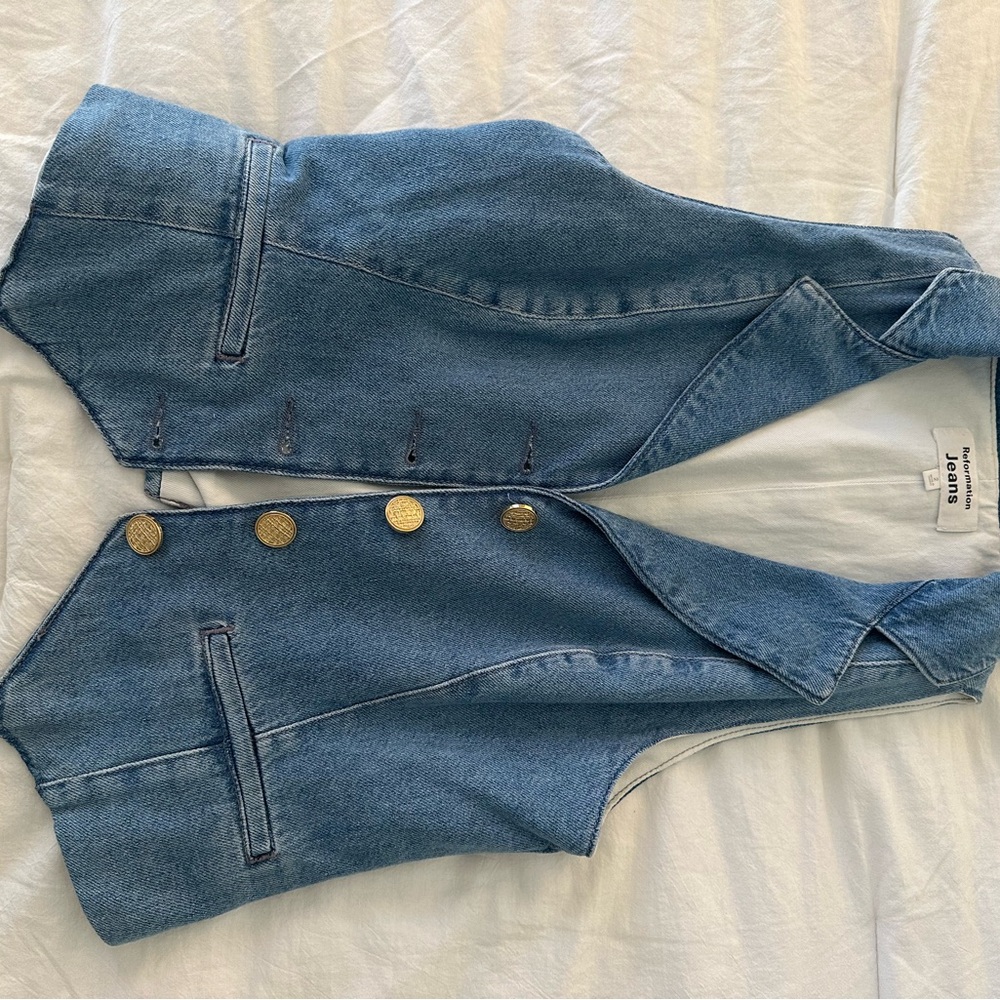 Reformation NWOT denim tank